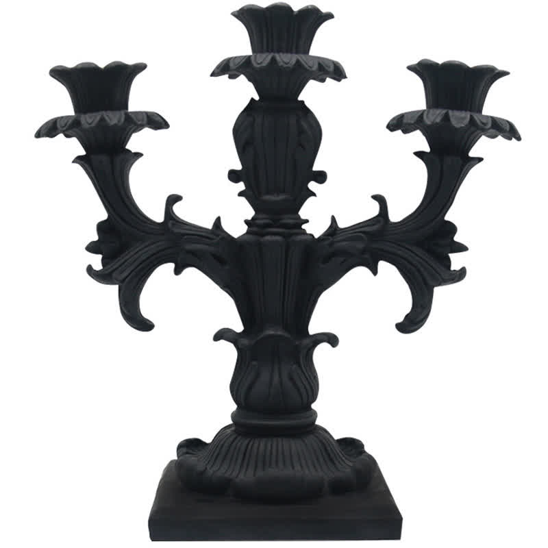 Retro Black Candlestick Ornament - image 1