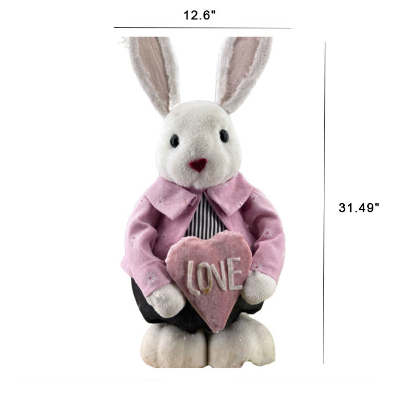 Easter Pink Bunny Couple Decorative Ornaments - image 8
