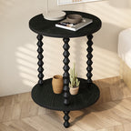 Medieval Solid Wood Round Side Table - image 3