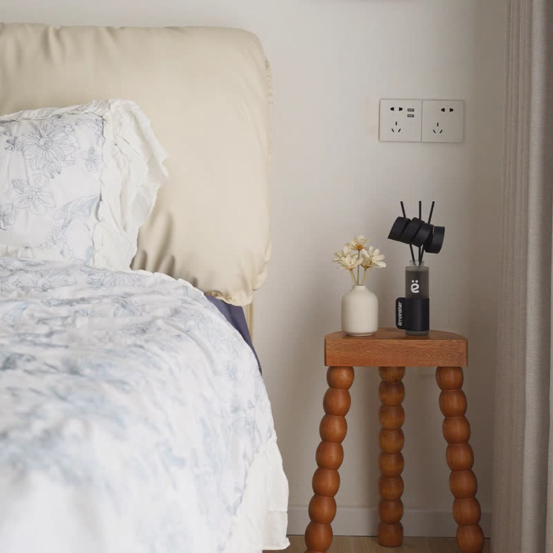 Retro Solid Wood Small Narrow Side Table