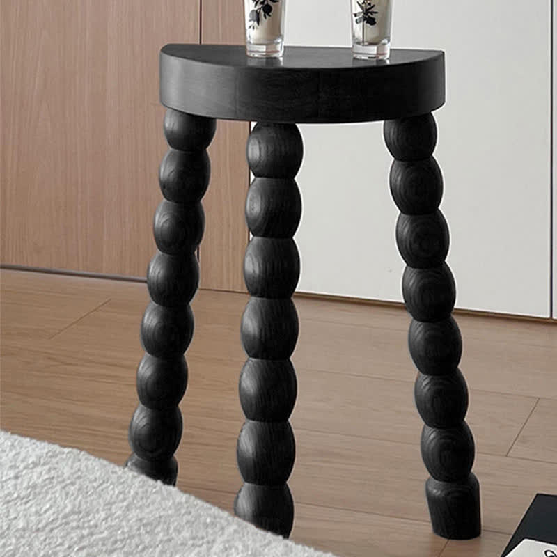 Retro Solid Wood Small Narrow Side Table