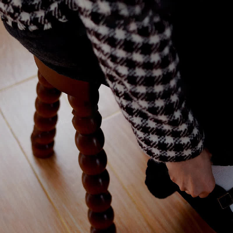 Retro Solid Wood Small Narrow Side Table