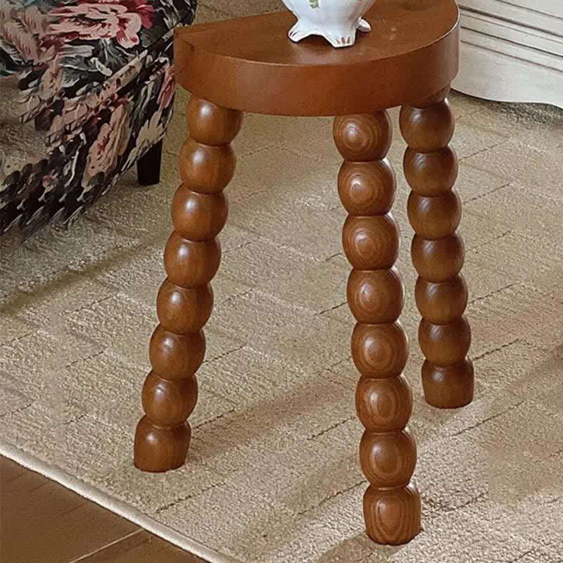 Retro Solid Wood Small Narrow Side Table