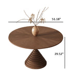 Solid Wood Parquetry Round Dining Table - image 9