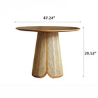 Minimalist Rattan-woven Solid Wood Dining Table Sets - image 7