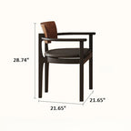 Retro Geometric Round Hollow Base Dining Table Set - image 7