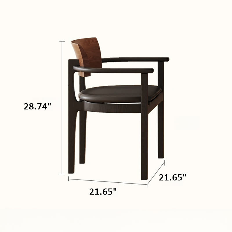 Retro Geometric Round Hollow Base Dining Table Set - image 7