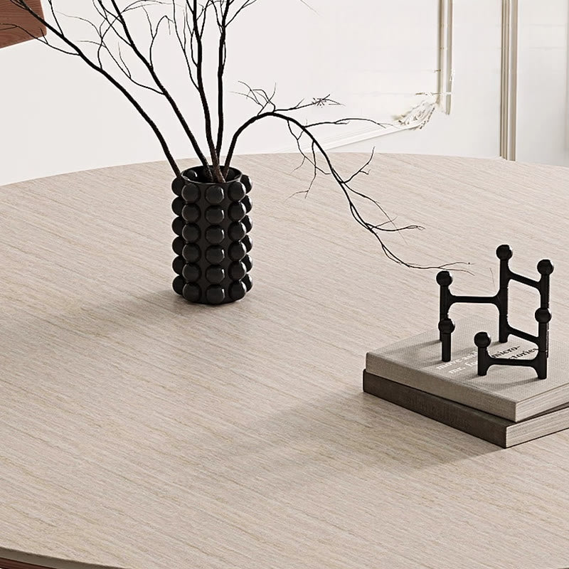 Iffhome Walnut Tree-shaped Solid Wood Dining Table - image 5