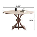 Walnut Tree-shaped Solid Wood Dining Table - image 6