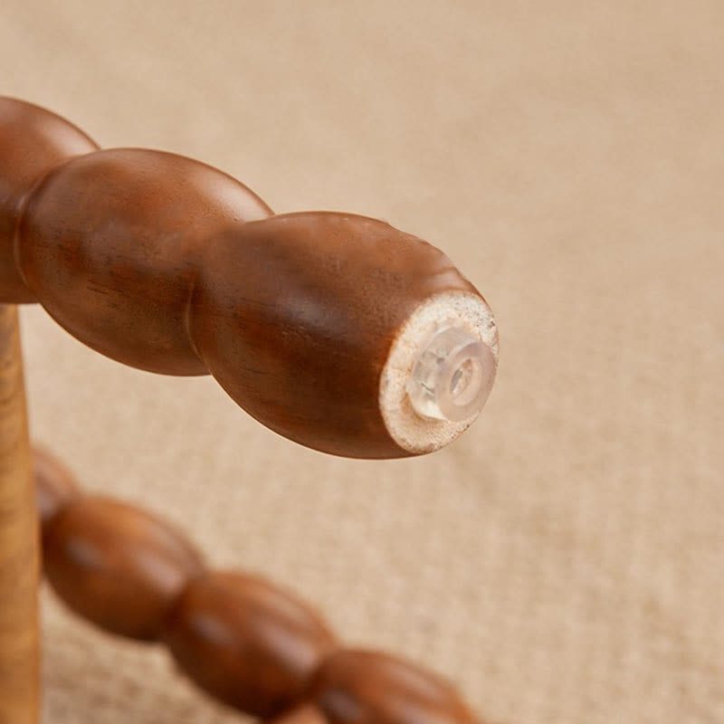 Retro Solid Wood Round Tripod Legs Side Table