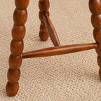 Retro Solid Wood Round Tripod Legs Side Table - image 11