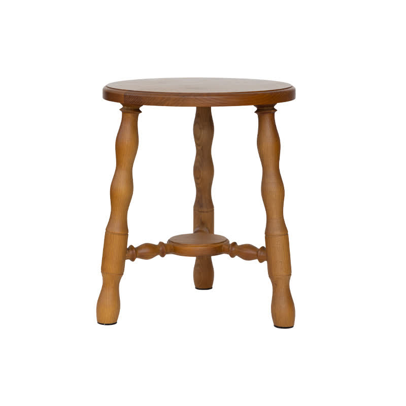 Rustic Solid Wood Accent Table Side Table
