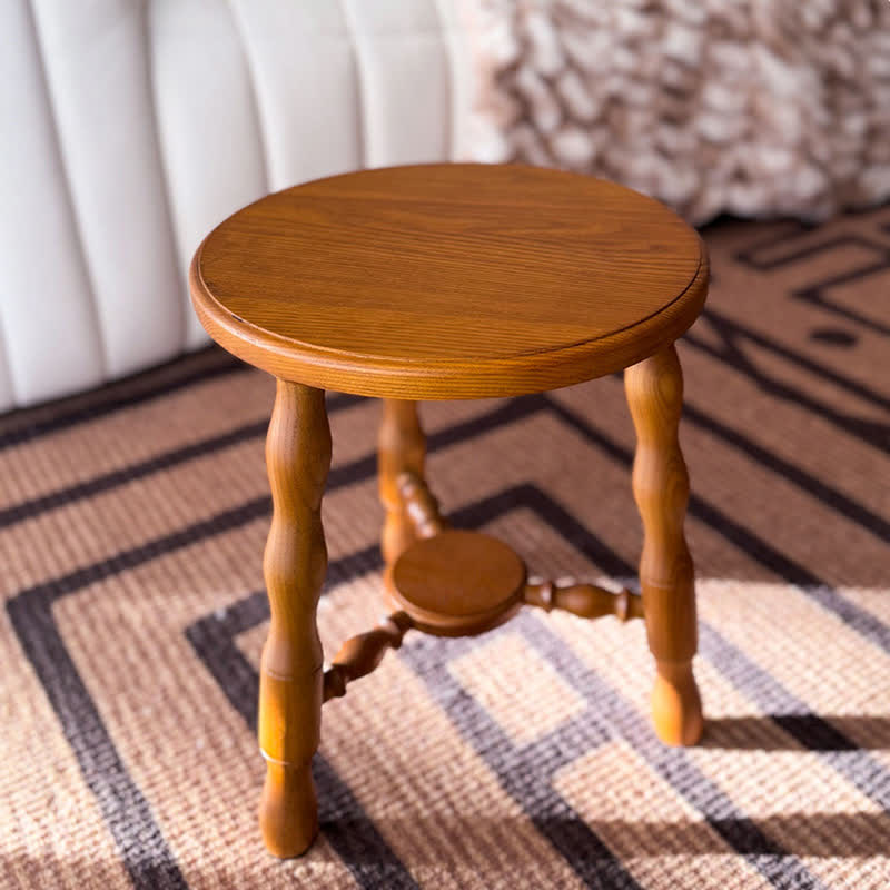 Rustic Solid Wood Accent Table Side Table - image 8