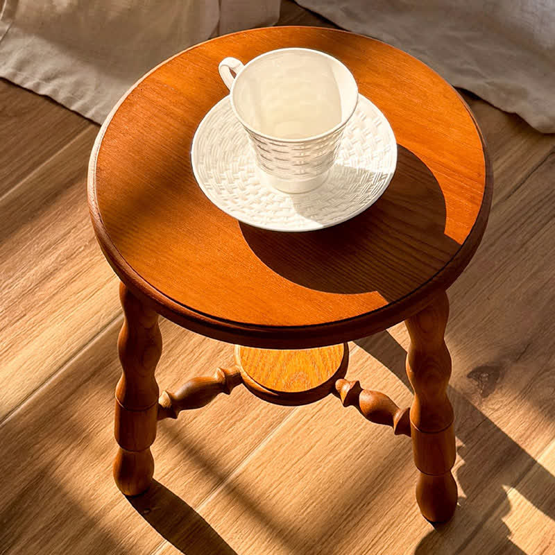 Rustic Solid Wood Accent Table Side Table - image 6