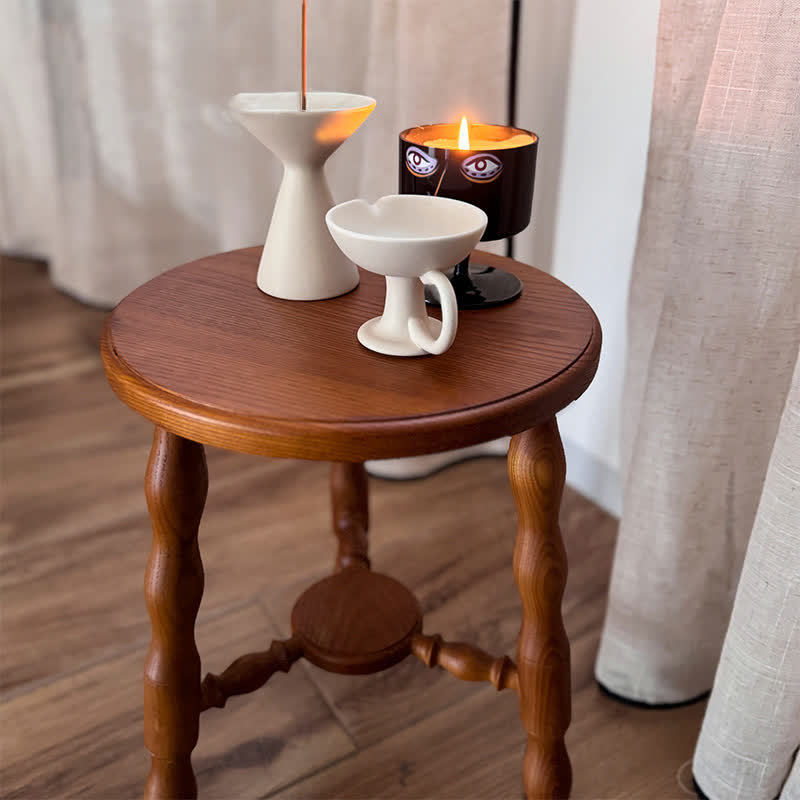 Rustic Solid Wood Accent Table Side Table - image 5
