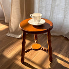 Rustic Solid Wood Accent Table Side Table - Teak - 11.81"W x 11.81"D x 14.17"H - image 0