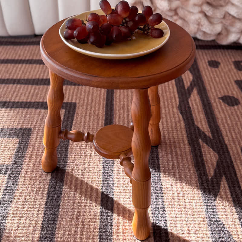 Rustic Solid Wood Accent Table Side Table - image 2