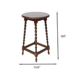 Retro Solid Wood Four Legs Side Table - image 8