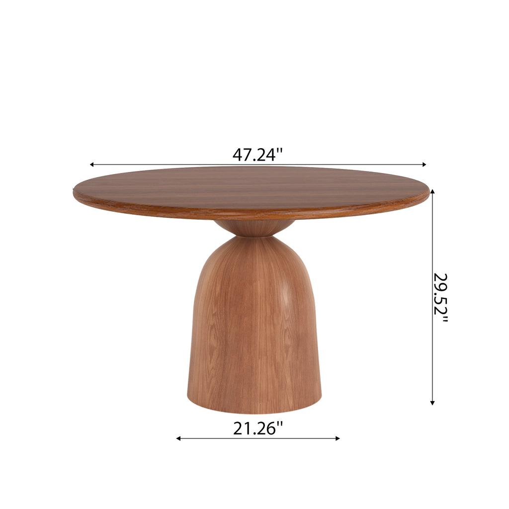 5-piece Round Sintered Stone Dining Table With Black Leather Dining Chairs - image 7