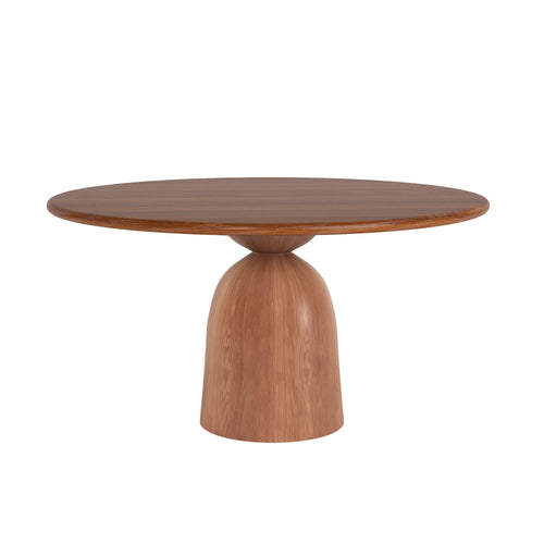 5-piece Round Sintered Stone Dining Table With Black Leather Dining Chairs - image 1