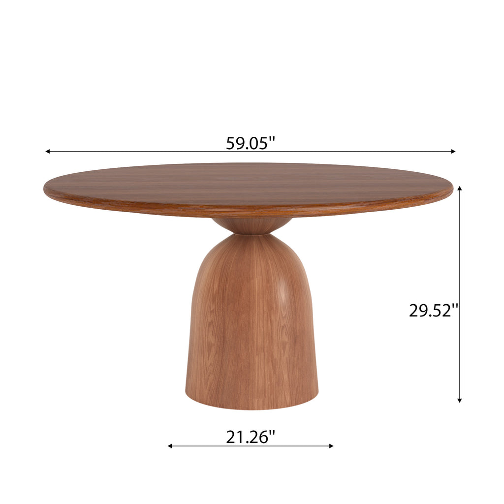 5-piece Round Sintered Stone Dining Table With Black Leather Dining Chairs - image 9