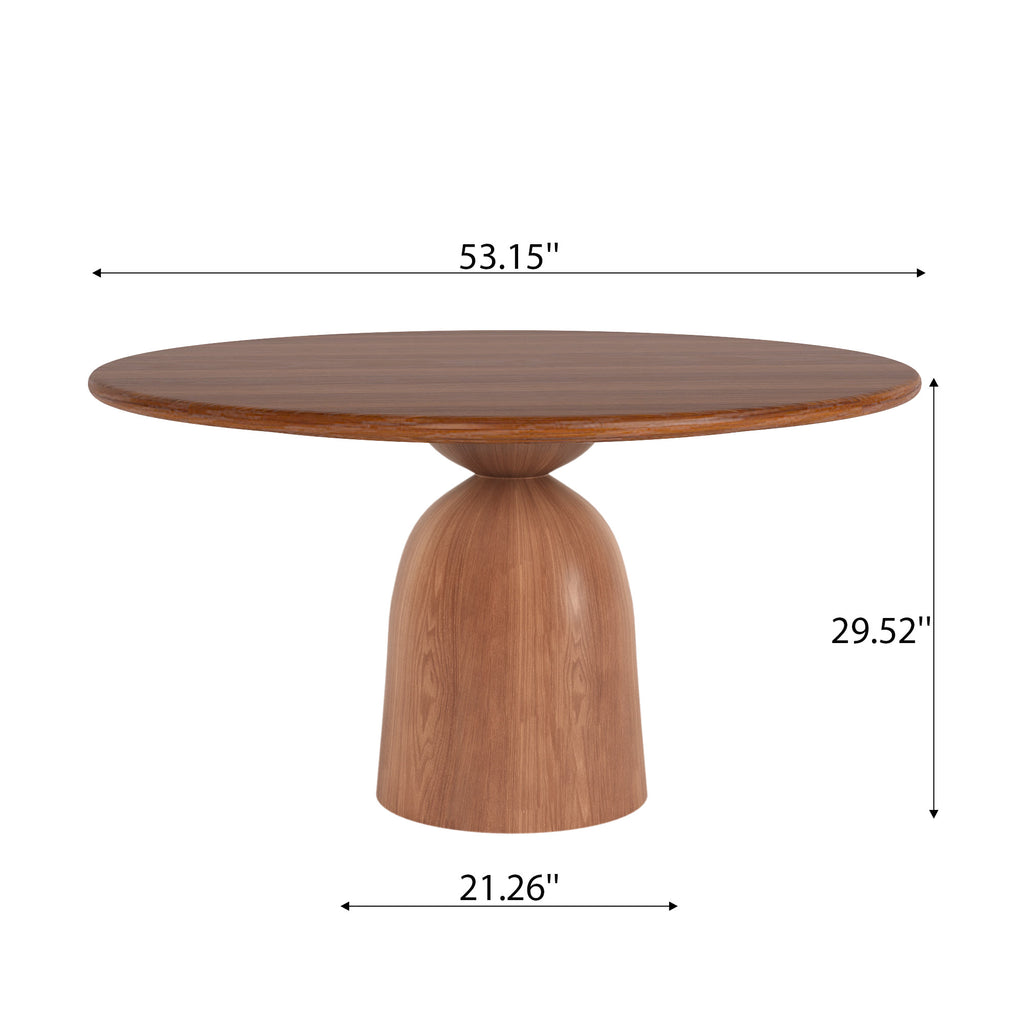 5-piece Round Sintered Stone Dining Table With Black Leather Dining Chairs - image 8