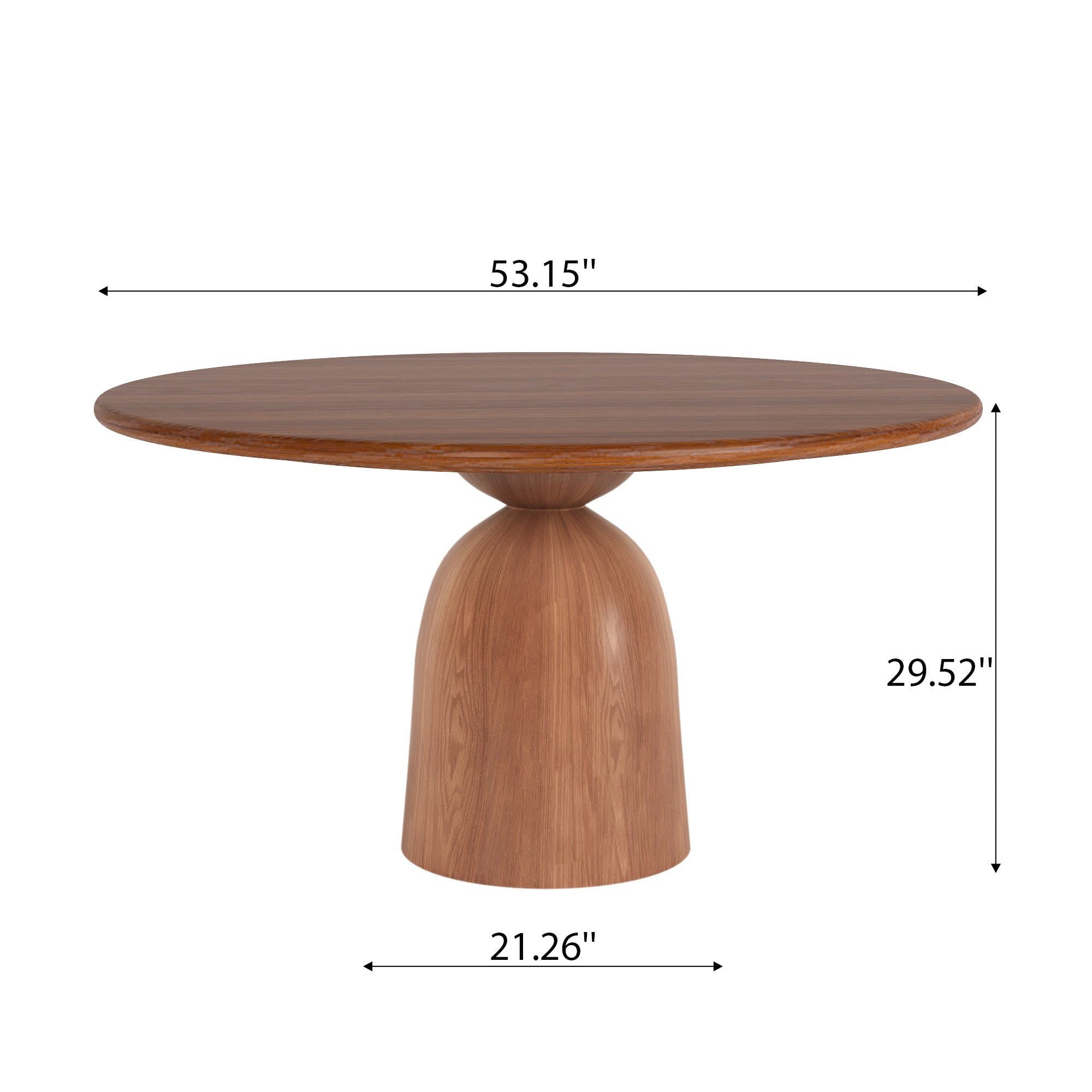 5-piece Round Sintered Stone Dining Table With Black Leather Dining Chairs - image 8