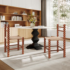 Dining Room Rattan Gourd Legs Chairs - image 4