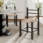 Dining Room Rattan Gourd Legs Chairs - image 7