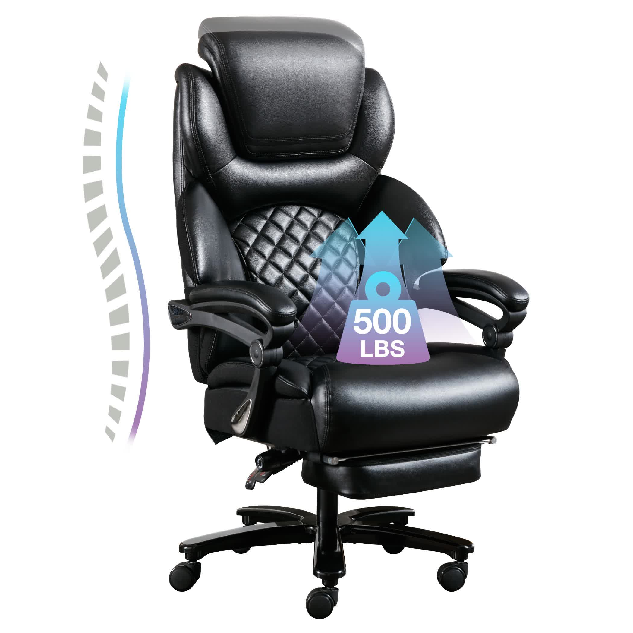 Leather Reclining Comfortable Office Chair - image 1