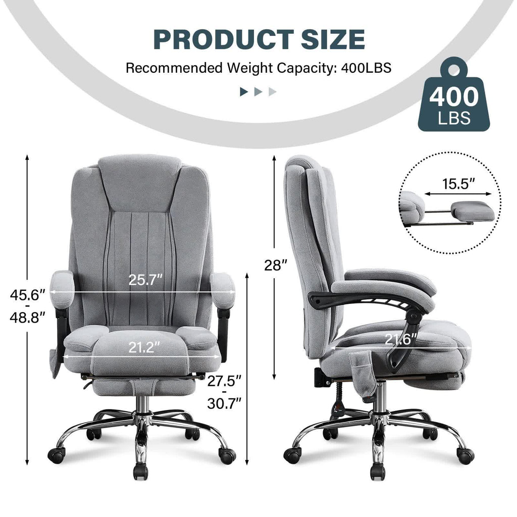 Leather Reclining Massage Office Chair  - image 12