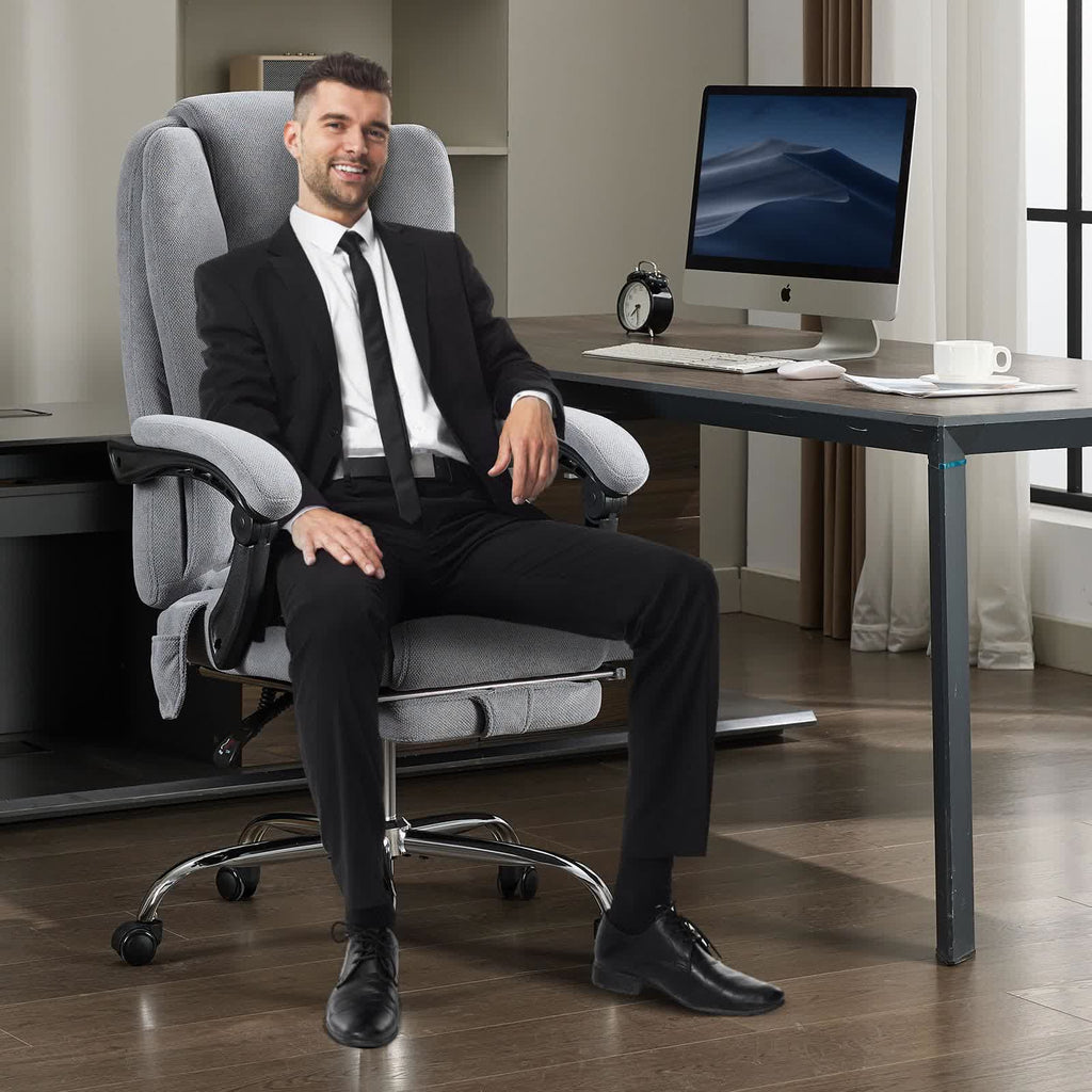 Leather Reclining Massage Office Chair  - image 2