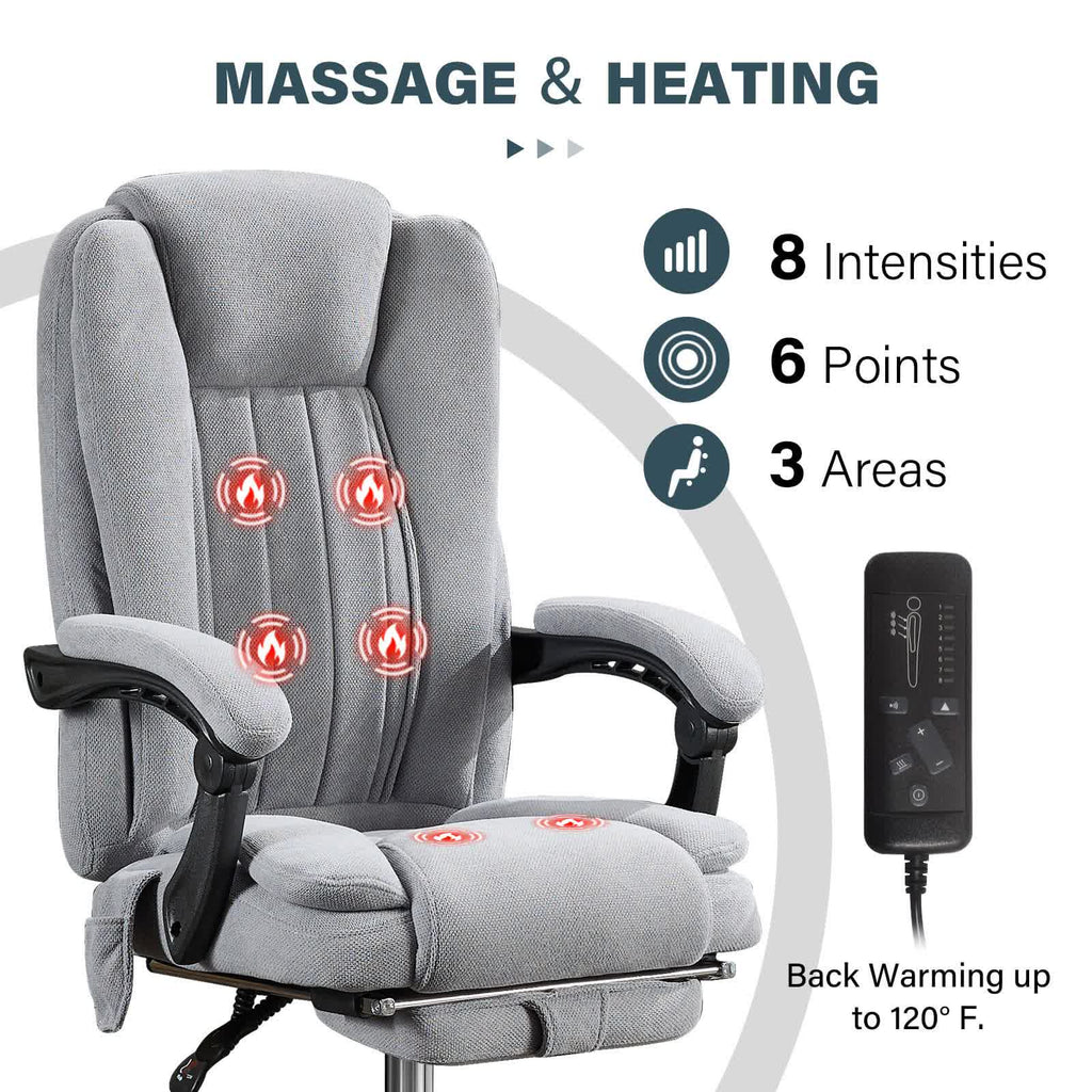 Leather Reclining Massage Office Chair
