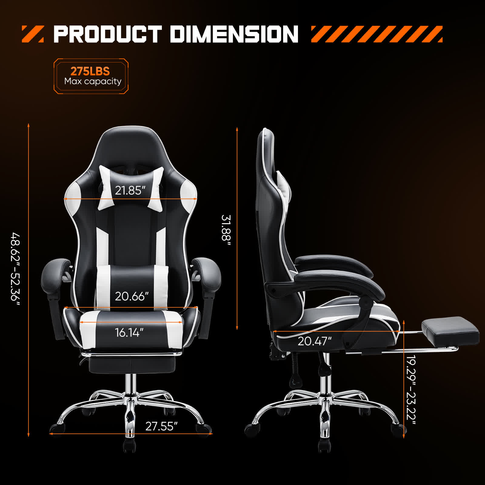 Swivel Ergonomic PU Leather Recliner - image 13