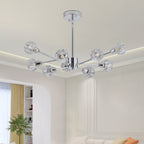 Modern Luxury Crystal Chandelier(No Bulb) - Chrome - 28 Inch - image 0