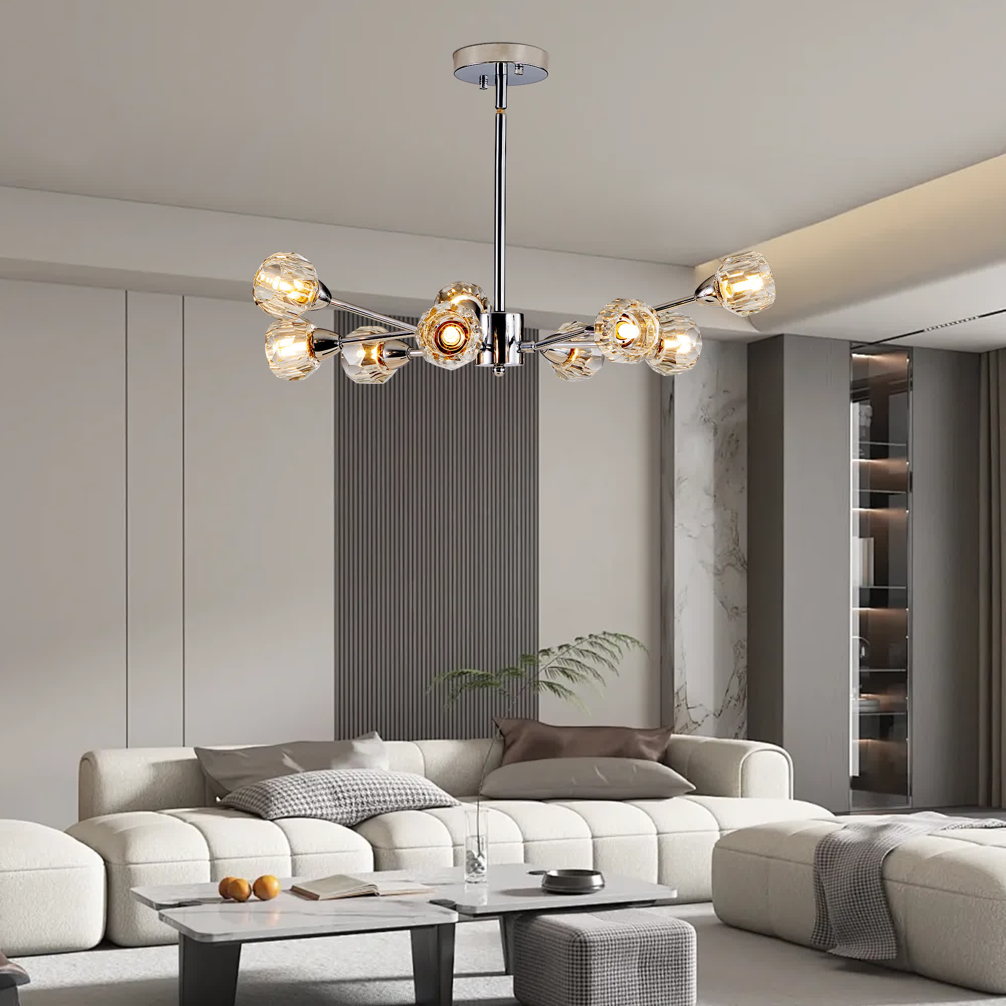 Modern Luxury Crystal Chandelier(No Bulb)
