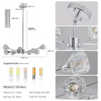 Modern Luxury Crystal Chandelier(No Bulb) - image 7