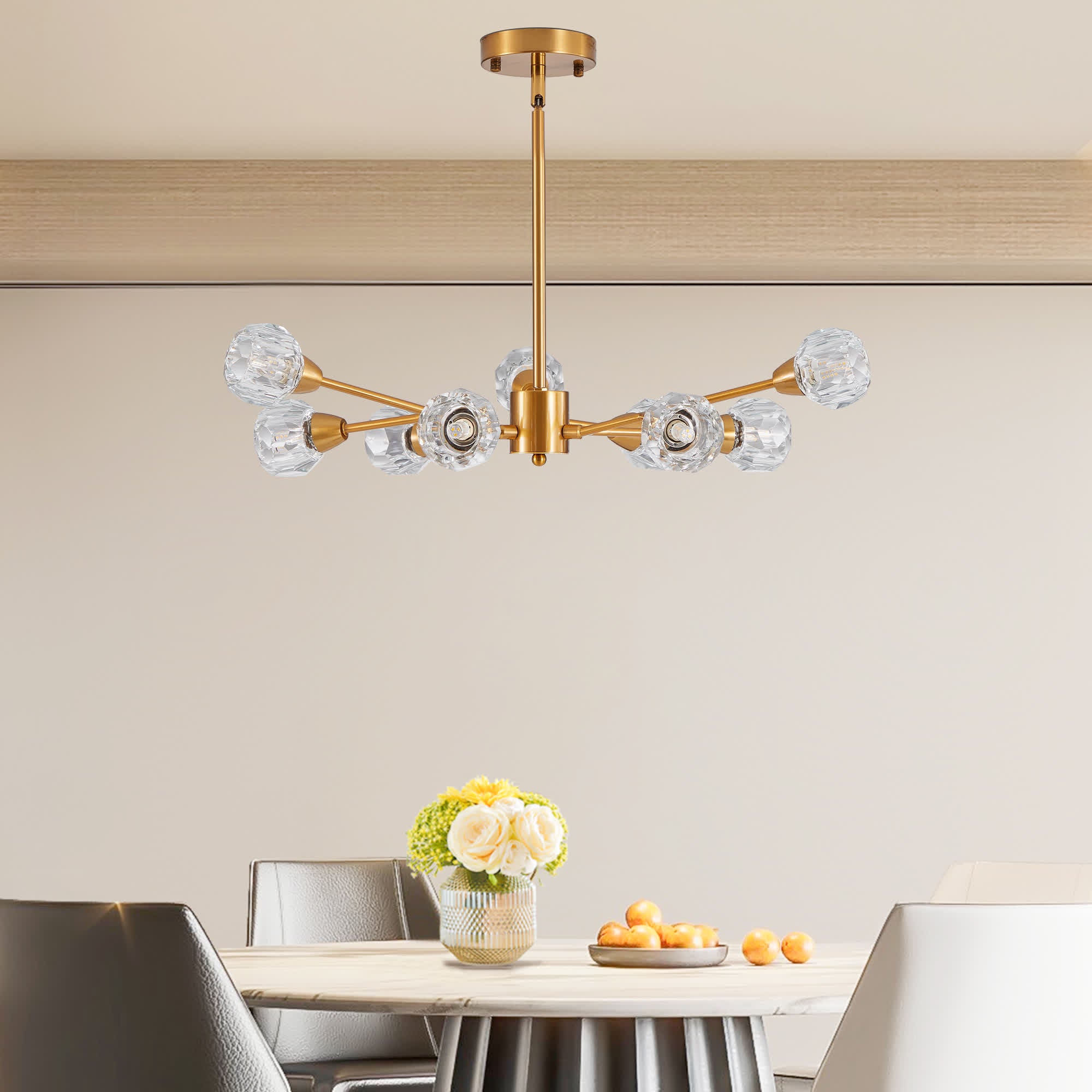 Modern Luxury Crystal Chandelier(No Bulb)