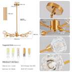 Modern Luxury Crystal Chandelier(No Bulb) - image 17