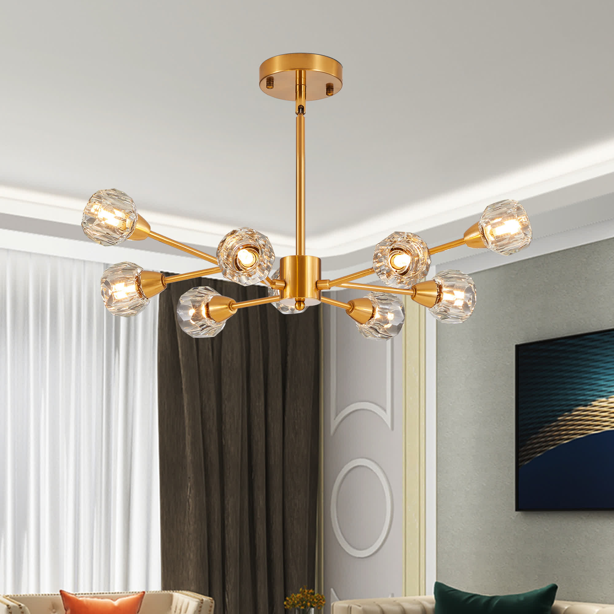 Modern Luxury Crystal Chandelier(No Bulb)