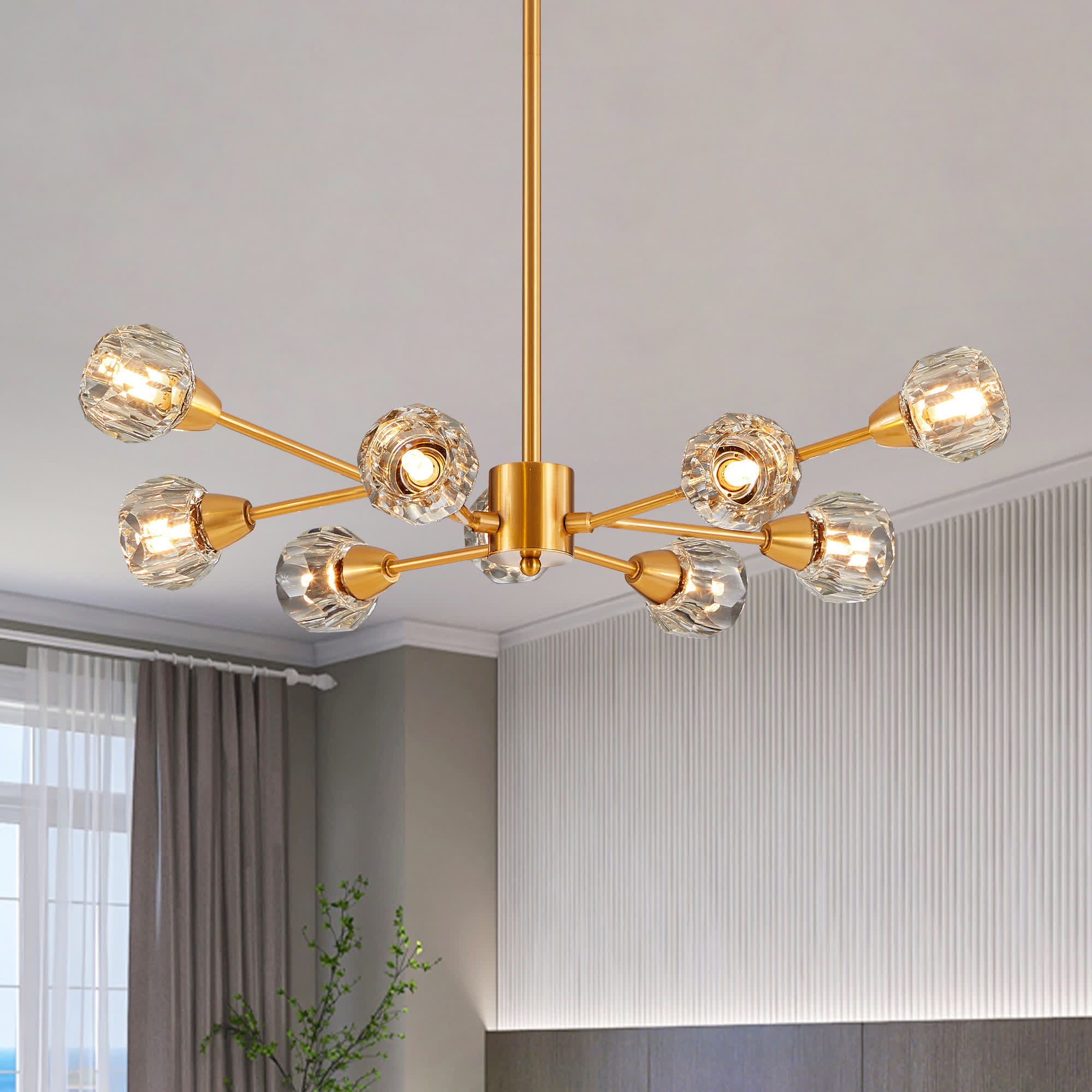 Modern Luxury Crystal Chandelier(No Bulb)