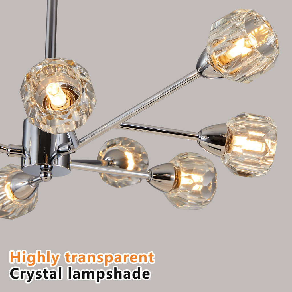 Modern Luxury Crystal Chandelier(No Bulb)