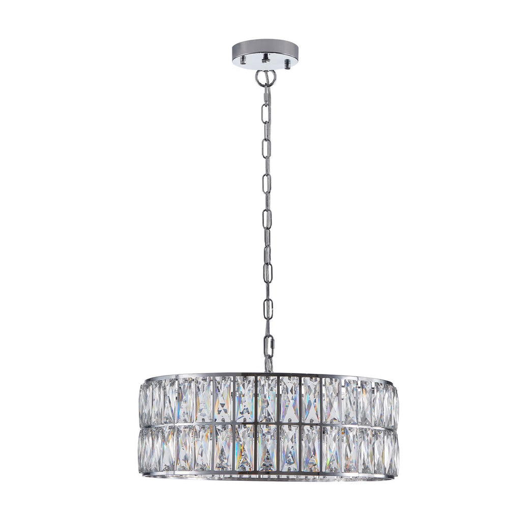 Modern Crystal Drum Chandelier(No Bulb)