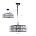 Modern Crystal Drum Chandelier(No Bulb) - image 8