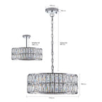 Modern Crystal Drum Chandelier(No Bulb) - image 17