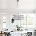 Modern Crystal Drum Chandelier(No Bulb) - image 3