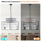 Modern Crystal Drum Chandelier(No Bulb) - image 6