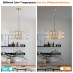 Modern Crystal Drum Chandelier(No Bulb) - image 24
