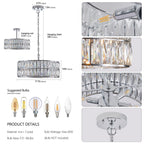 Modern Crystal Drum Chandelier(No Bulb) - image 15