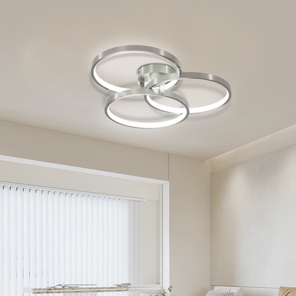 Modern LED 3-Ring Ceiling Light